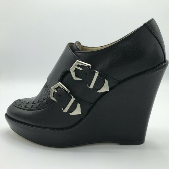 ZARA Woman Loafer Oxford Platform Wedge Blucher - Picture 1 of 10